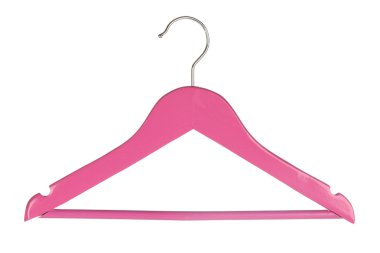 beyaz izole pembe ahşap Askılık