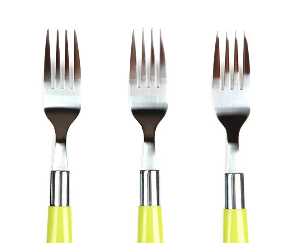 Forks, elszigetelt fehér — Stock Fotó