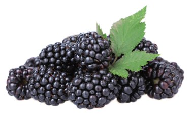 tatlı Blackberry'li üzerinde beyaz izole et.