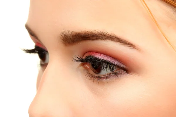 Kvinnliga ögon med vacker make-up — Stockfoto