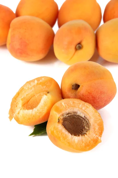 Apricots isolated on white — Stock Photo, Image