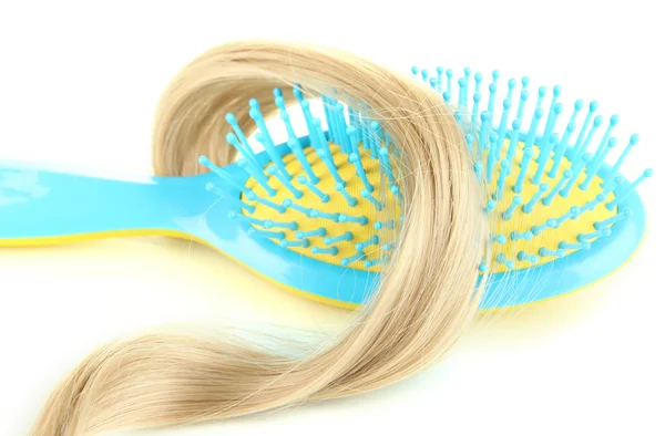 Hair brush isolated on white — Stock Photo, Image