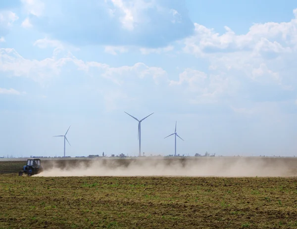 Windmills field — Stock Photo, Image