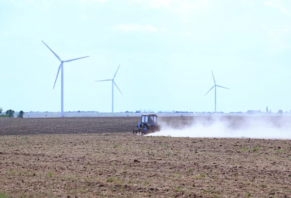 Windmills field — Stock Photo, Image