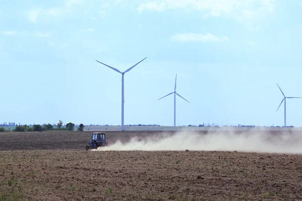 Windmills field — Stock Photo, Image