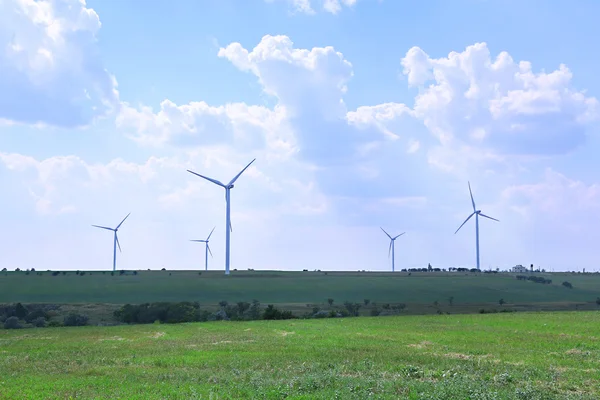 Windmills field — Stock Photo, Image