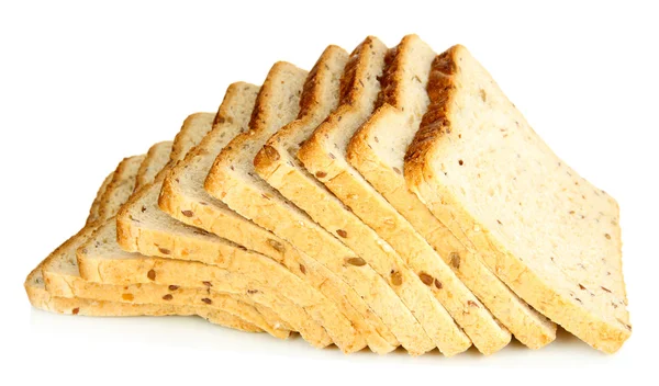 Toast bread, isolated on white — Stock Photo, Image