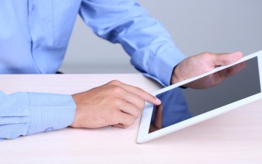 not defterinde office yakın çekim ile işadamı