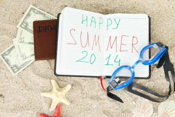 Imagem conceitual das férias de verão . — Fotografia de Stock