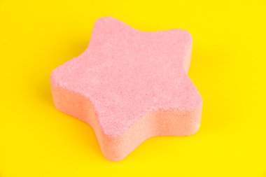 banyo, renkli arka plan üzerinde için deniz tuzu