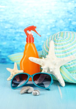 plaj öğeleri plaj zemin üzerine