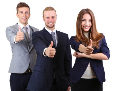 beyaz izole iş ortakları