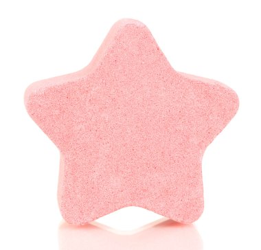 banyo, üzerinde beyaz izole için deniz tuzu