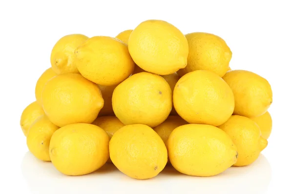 Olgun beyaz izole limon — Stok fotoğraf