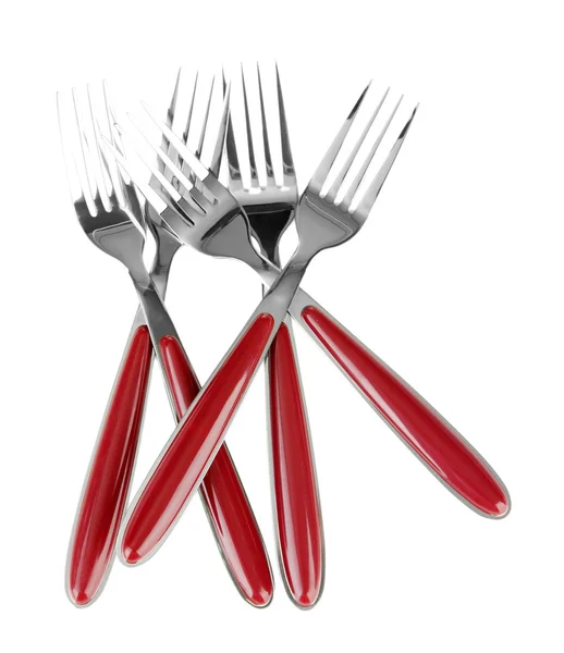 Forks, elszigetelt fehér — Stock Fotó