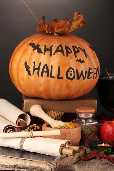 Scary halloween laboratory, close-up — Stock Photo, Image