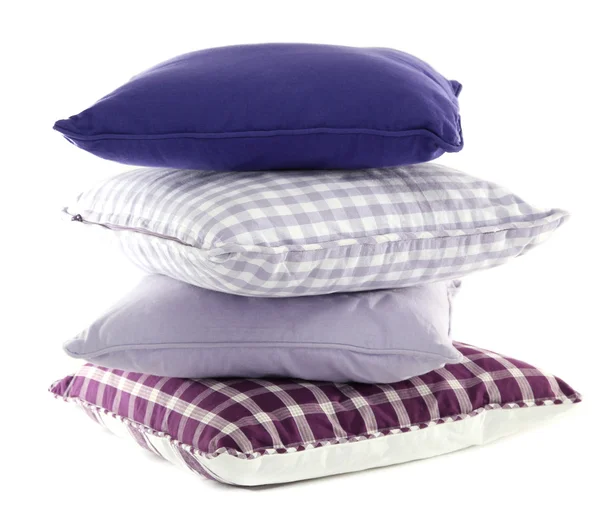 Hill colorful pillows isolated on white — Stock Photo, Image