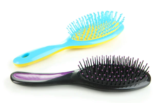 Hair brush isolated on white — Stock Photo, Image