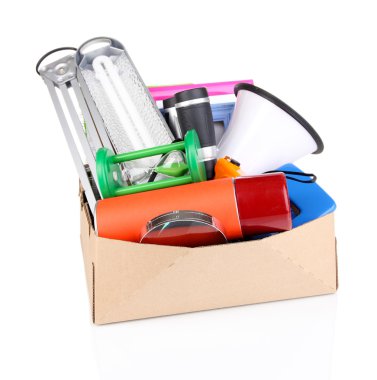 kişisel mülkiyet üzerinde beyaz izole karton