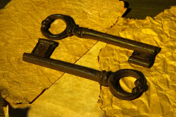 Antikke nøgler - Stock-foto