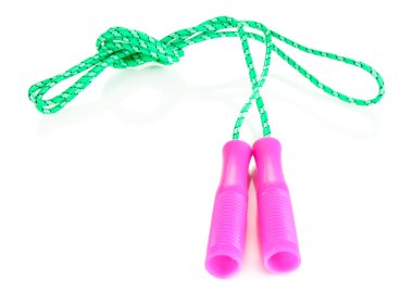 beyaz izole ip atlama