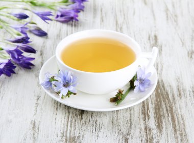 hindiba, ahşap zemin ile çay