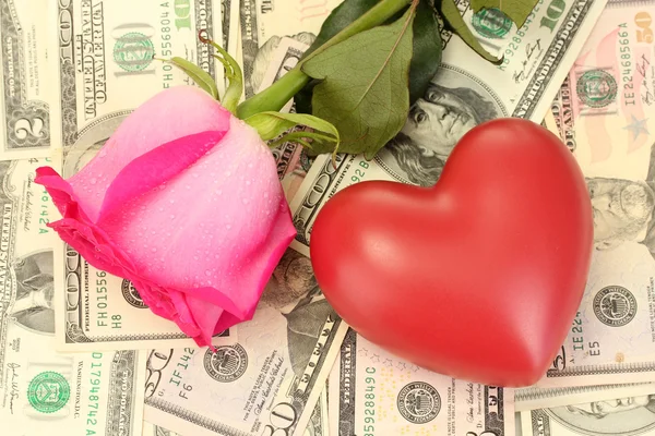 Concept of love and money — Stock Photo, Image