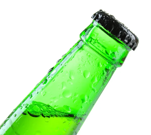 Botella de cerveza aislada en blanco —  Fotos de Stock