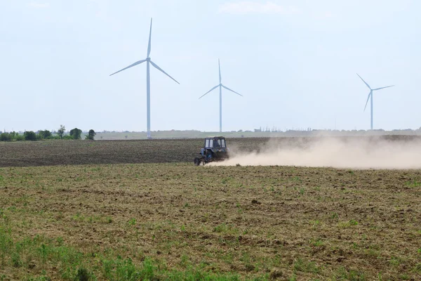 Windmills field — Stock Photo, Image