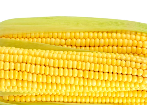 Сирі кукурудзи ізольовані на білому — стокове фото