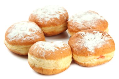 beyaz izole lezzetli börekler