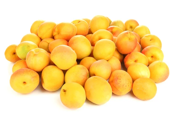 Fresh natural apricot isolated on white — Stock Photo, Image