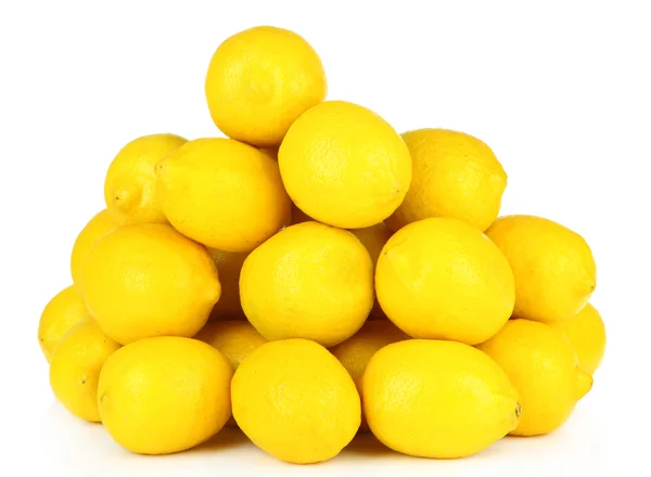 Olgun beyaz izole limon — Stok fotoğraf