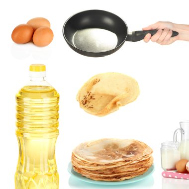 Krep yemek pişirmek için malzemeler