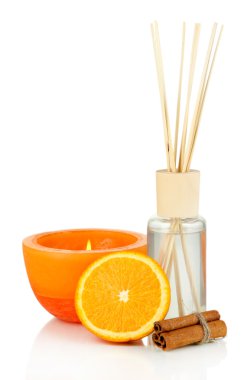 aromatik beyaz izole meyveli koku ile ev için sopa