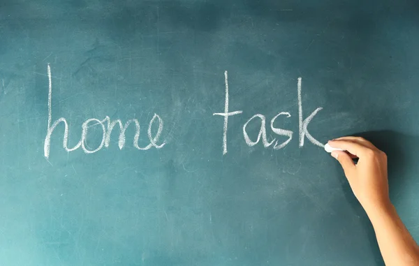 Schrijven op blackboard — Stockfoto