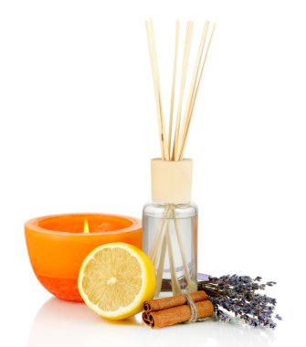 aromatik beyaz izole meyveli koku ile ev için sopa