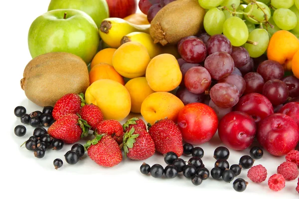 Fresh fruits and berries close up — Stock Photo, Image