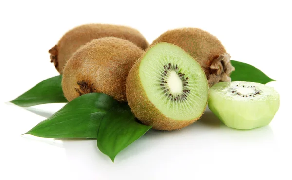 Mogen kiwi isolerad på vit — Stockfoto