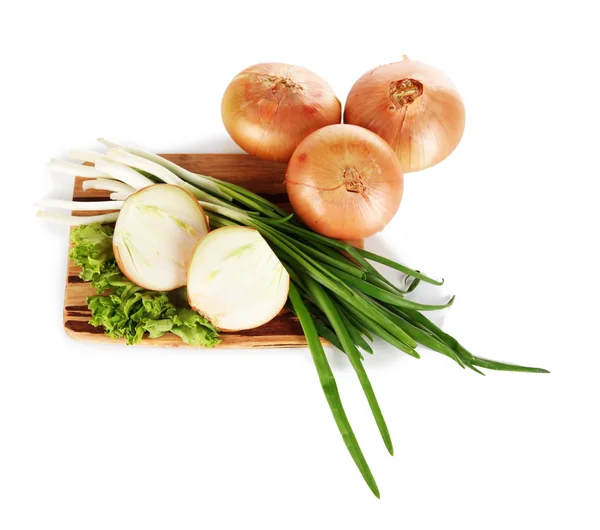 Onions isolated on white — Stock Photo, Image