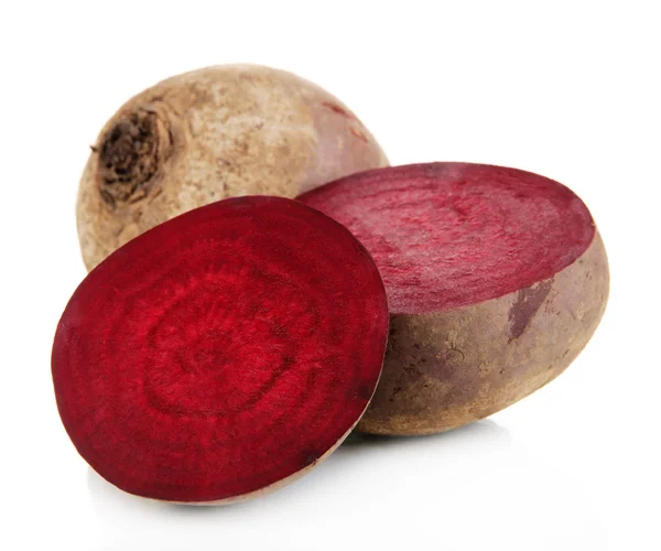 Beetroots geïsoleerd op wit — Stockfoto