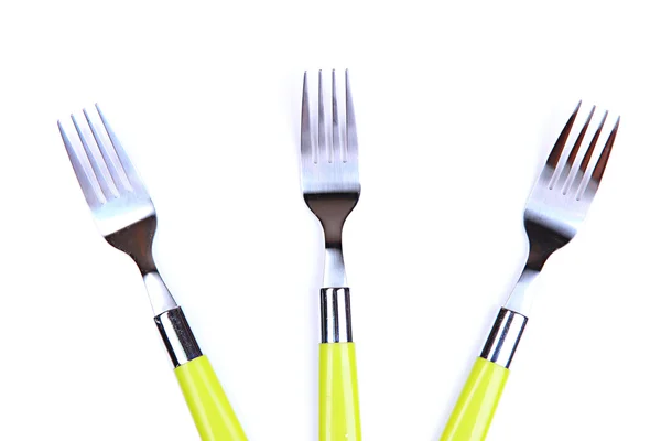 Forks, elszigetelt fehér — Stock Fotó