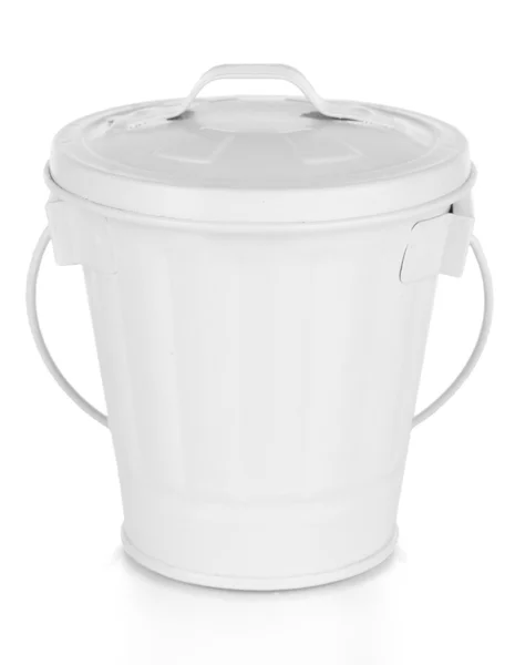 Reciclagem bin isolado em branco — Fotografia de Stock