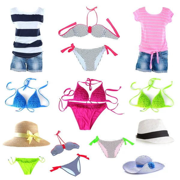 Collage de vêtements d'été — Photo