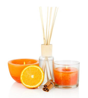 aromatik beyaz izole meyveli koku ile ev için sopa