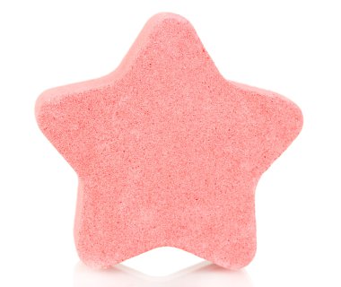 banyo, üzerinde beyaz izole için deniz tuzu