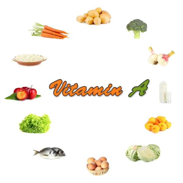 Products which contain vitamin A — Stock Photo © belchonock 30402121