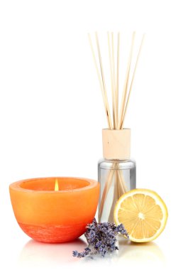 aromatik beyaz izole meyveli koku ile ev için sopa