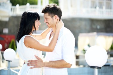 güzel genç Romantik Çift