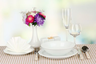 Kahvaltı için güzel Tablo ayarı